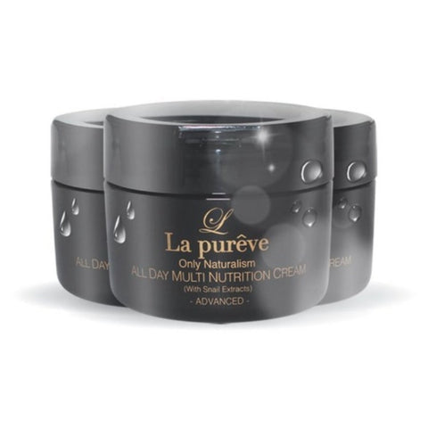 La Pureve All Day Multi Nutrition Cream with Snail Extracts 100ml*3Pcs