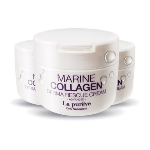 La Pureve Marine Collagen Derma Rescue Cream 100ml*3Pcs