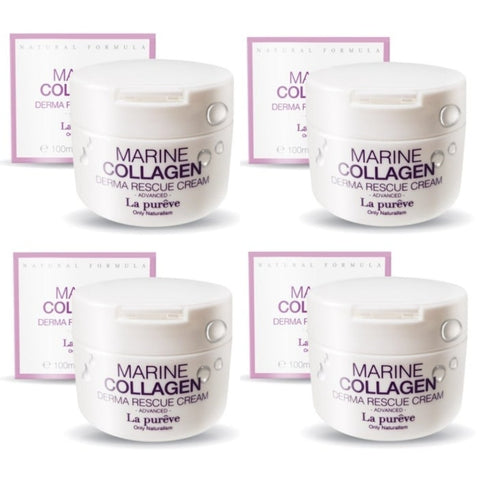 La Pureve Marine Collagen Derma Rescue Cream 100ml*4Pcs