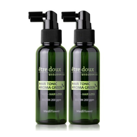 Medi Flower Etre Doux Hair Tonic Aroma Green Anti-Hair Loss 100ml*2Pcs