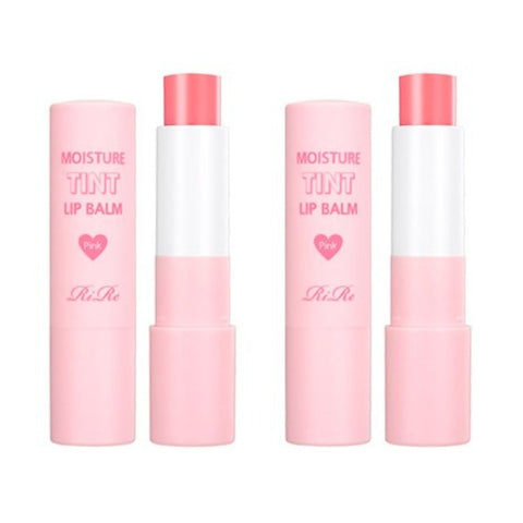 RiRe Moisture Tint Lip Balm Pink 3.5g*2Pcs